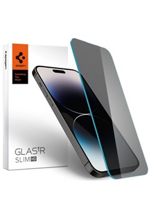 Spigen tR Slim HD AG / Privacy tvrzené sklo pro Apple iPhone 14 Pro černé