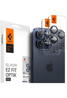 Spigen Glass.tR EZ Fit Optik Pro tvrzen sklo na oky fotoapartu pro Apple iPhone 17/16/15/14 Pro + 17/16/15/14 Pro Max 2ks modr