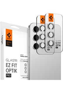 Spigen Glass.tR EZ Fit Optik Pro tvrzené sklo na čočky fotoaparátu pro Samsung Galaxy S24+ 2ks šedé
