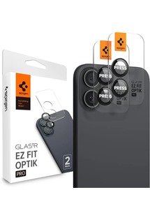 Spigen Glass.tR EZ Fit Optik Pro tvrzen� sklo na �o�ky fotoapar�tu pro Apple iPhone 16 / 16 Plus 2ks �ir�
