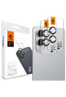 Spigen Glass.tR EZ Fit Optik Pro HD tvrzen� sklo na �o�ky fotoapar�tu pro Samsung Galaxy S25 Edge 2ks �ern�