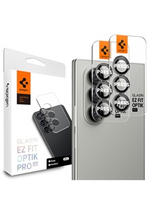 Spigen Glass.tR EZ Fit Optik Pro HD tvrzen� sklo na �o�ky fotoapar�tu pro Samsung Galaxy Z Fold7 2ks �ern�