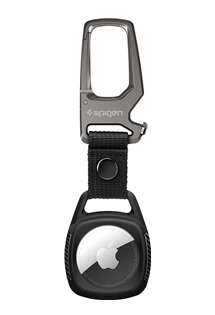 Spigen Rugged Armor odolná klíčenka pro Apple AirTag černá