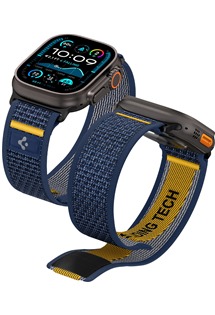 Spigen Athlex Air Active nylonov emnek pro Apple Watch 44 / 45 / 46 / 49mm modr