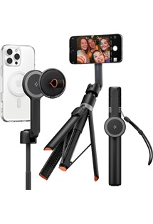 Spigen S581W Tripod Selfie ty� s MagSafe magnety a d�lkov�m ovl�d�n�m �ern�