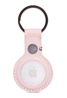 Decoded Leather Keychain klíčenka pro Apple Airtag růžová