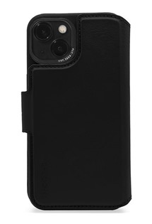 Decoded Leather odnímatelné flipové pouzdro pro Apple Phone 14 černé