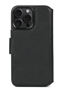 Decoded Leather Detachable Wallet flipové pouzdro s podporou MagSafe pro Apple iPhone 15 Pro Max černé