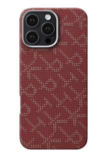 Pitaka Tactile Woven Case Monogram aramidov� kryt s podporou MagSafe pro Apple iPhone 16 Pro Max �erven�