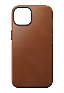Nomad Modern Leather MagSafe zadní kryt pro Apple iPhone 14 tmavě hnědý