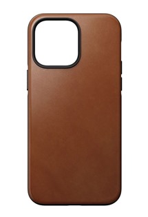 Nomad Modern Leather MagSafe zadní kryt pro Apple iPhone 14 Pro Max tmavě hnědý