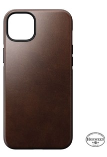 Nomad Modern Leather MagSafe zadní kryt pro Apple iPhone 14 Plus tmavě hnědý