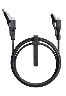 Nomad Universal USB-C / USB-C 100W 1,5m opletený černý kabel