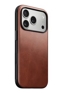 Nomad Modern Leather koen zadn kryt pro Apple iPhone 17 Pro hnd