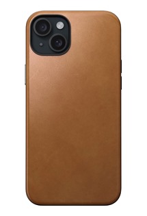 Nomad Modern Leather kožený zadní kryt pro Apple iPhone 15 Plus světle hnědý