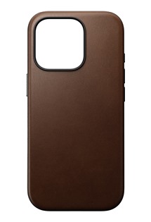 Nomad Modern Leather koen zadn kryt pro Apple iPhone 16 Pro tmav hnd