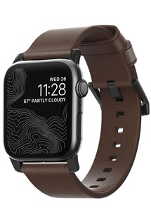 Nomad Leather Strap koen emnek pro Apple Watch 42 / 44 / 45 / 49mm hnd