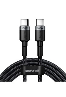 Baseus Cafule 100W USB-C / USB-C 2m ern opleten kabel