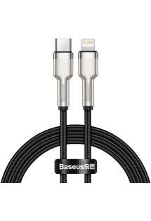Baseus Cafule Series USB-C / Lightning 20W 1m opletený černý kabel