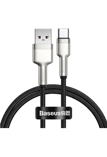 Baseus Cafule Series USB-A / USB-C 66W 1m opletený černý kabel
