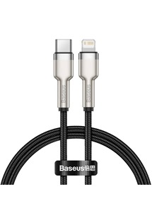 Baseus Cafule Series USB-C / Lightning 20W 0,25m opletený černý kabel