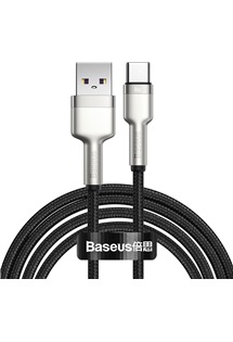 Baseus Cafule Series USB-A / USB-C 66W 2m opletený černý kabel