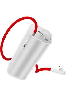 OnePlus SuperVOOC powerbanka 150W 20000mAh s integrovanm kabelem stbrn/erven