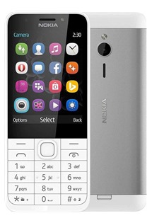 Nokia 230 Dual SIM White Silver - z�novn�