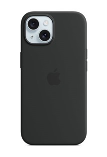 Apple silikonový zadní kryt s podporou MagSafe pro Apple iPhone 15 černý