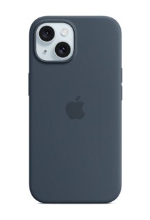 Apple silikonový zadní kryt s podporou MagSafe pro Apple iPhone 15 bouřkově modrý
