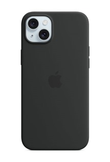 Apple silikonový zadní kryt s podporou MagSafe pro Apple iPhone 15 Plus černý