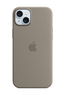 Apple silikonový zadní kryt s podporou MagSafe pro Apple iPhone 15 Plus hnědý