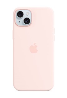 Apple silikonový zadní kryt s podporou MagSafe pro Apple iPhone 15 Plus růžový