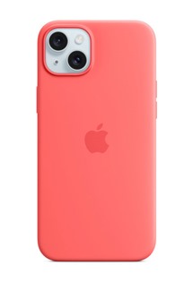Apple silikonový zadní kryt s podporou MagSafe pro Apple iPhone 15 Plus červený
