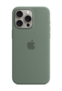 Apple silikonový zadní kryt s podporou MagSafe pro Apple iPhone 15 Pro Max cypřišově zelený