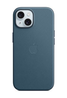 Apple tkaninový zadní kryt s podporou MagSafe pro Apple iPhone 15 modrý