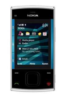 Nokia X3 Silver Blue