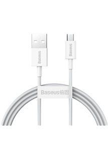 Baseus Superior Series USB-A / microUSB 2A 1m bílý kabel