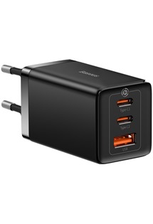Baseus GaN5 Pro 65W PD / QC nabjeka s kabelem USB-C ern