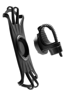 FIXED Bikee 2 odnímatelný silikonový držák mobilního telefonu na kolo a motorku černý