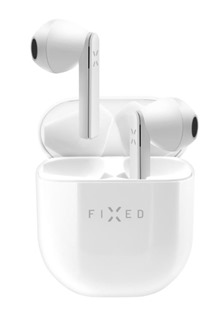 FIXED Boom Pods TWS bezdrátová sluchátka bílá