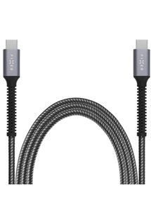 FIXED Armor USB-C / USB-C 240W PD 2m šedý kabel