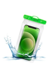 FIXED Float voděodolné plovoucí pouzdro na mobil s kvalitním uzamykacím systémem a certitikací IPX8 limetková