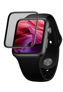 FIXED 3D Full-Cover tvrzené sklo pro Apple Watch 42mm s aplikátorem Full-Frame černé