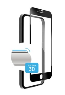 FIXED 3D Full-Cover tvrzené sklo s aplikátorem pro Apple iPhone SE 2022 / SE 2020 / 8 / 7 Full-Frame černé