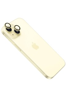 FIXED Camera Glass ochranná skla čoček fotoaparátů pro Apple iPhone 15 / 15 Plus žlutá