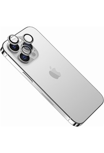 FIXED Camera Glass tvrzené sklo na čočky fotoaparátů pro Apple iPhone 13 / 13 mini stříbrné