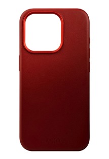 FIXED MagLeather kožený zadní kryt s podporou Magsafe pro Apple iPhone 15 červený