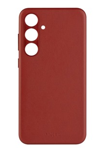 FIXED MagLeather kožený zadní kryt s podporou Magsafe pro Samsung Galaxy S24 červený