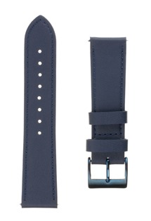 FIXED Leather Strap kožený řemínek 20mm Quick Release pro smartwatch modrý